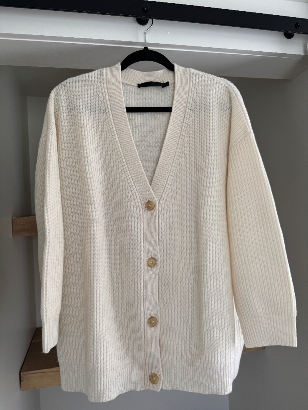 Jenni Kayne Cashmere Cocoon Cardigan - Ivory - M